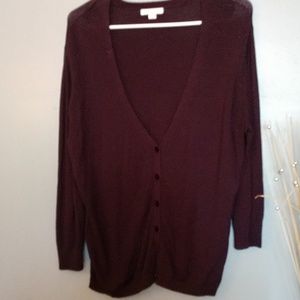 Button down sweater